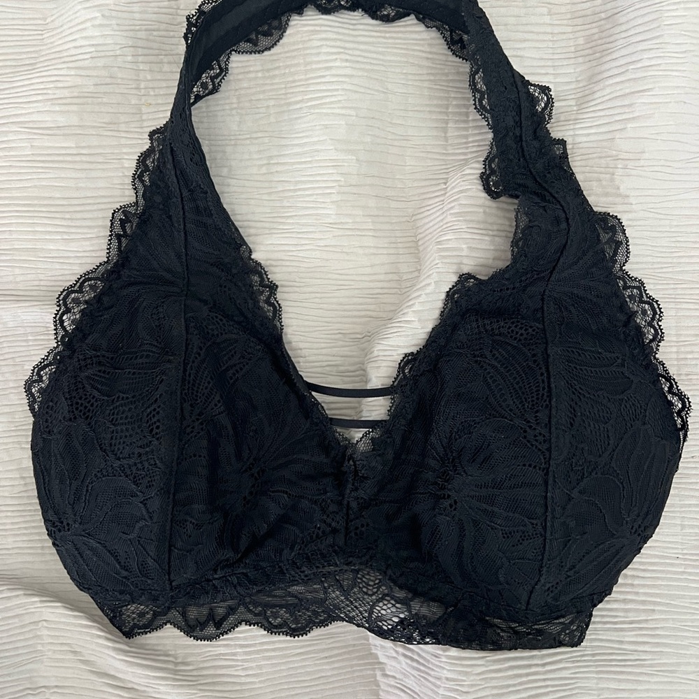 Gilly Hicks Black Lace Wireless Bra